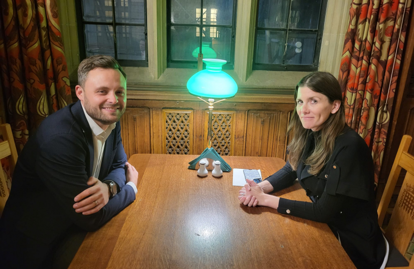 Ben with Culture Secretary Michelle Donelan